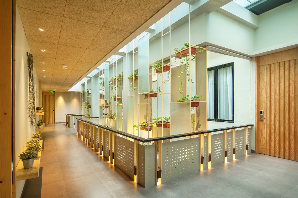 Modern corridor at Tama Boutique Hotel